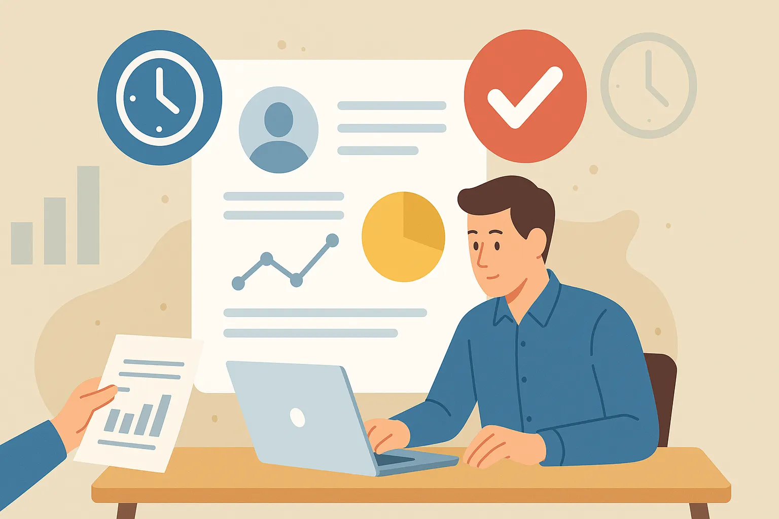 Illustration de l'article « Données RH : bien interpréter les heures sup & absences » — SEKUR, logiciel de sécurité privée