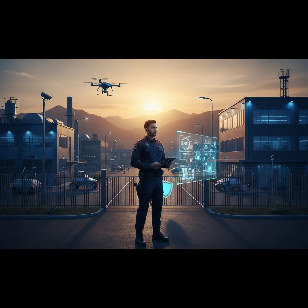 Illustration de l'article « Comment sécuriser un site industriel en 2026 : Le rôle clé de l'agent et des technologies » — SEKUR, logiciel de sécurité privée
