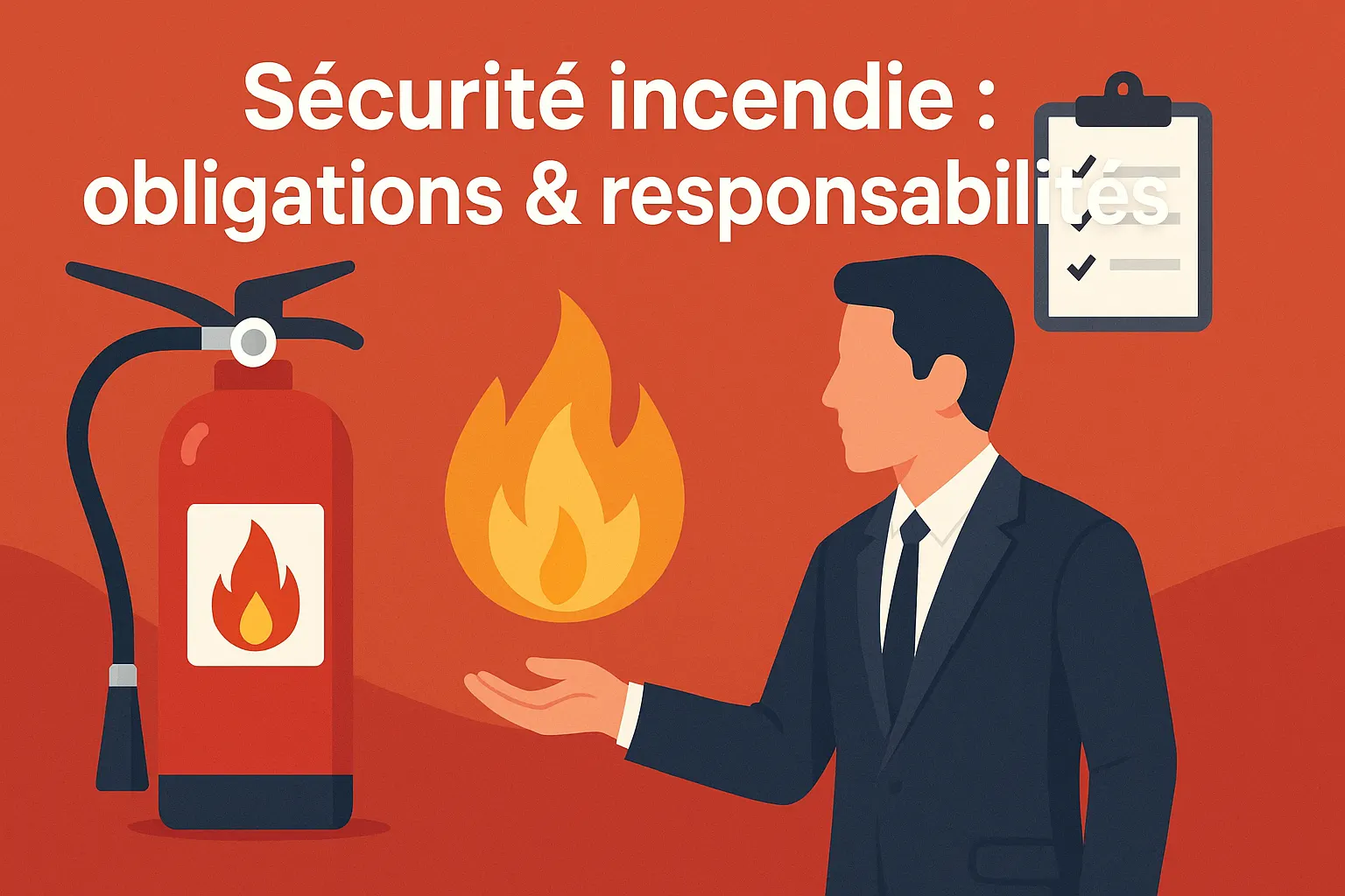 Illustration de l'article « Sécurité incendie : obligations & responsabilités » — SEKUR, logiciel de sécurité privée