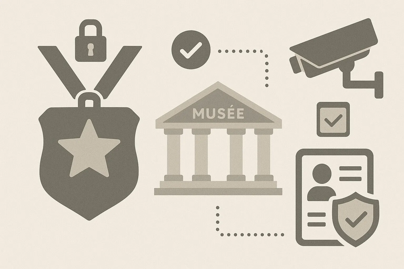 Illustration de l'article « Contrôle d’accès renforcé dans les musées » — SEKUR, logiciel de sécurité privée