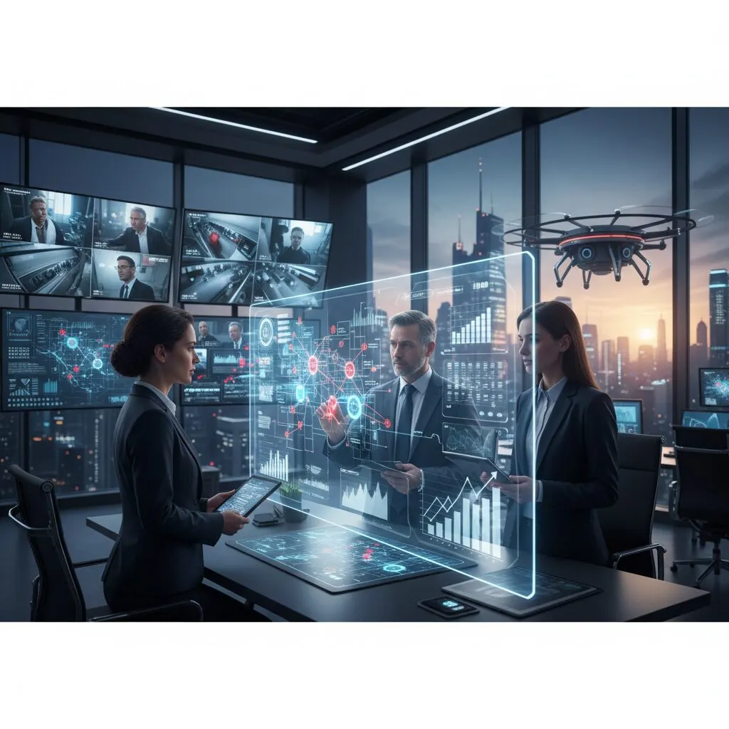 Illustration de l'article « Analyse prospective 2026 : Le rôle du directeur d'agence face aux nouvelles technologies de surveillance » — SEKUR, logiciel de sécurité privée