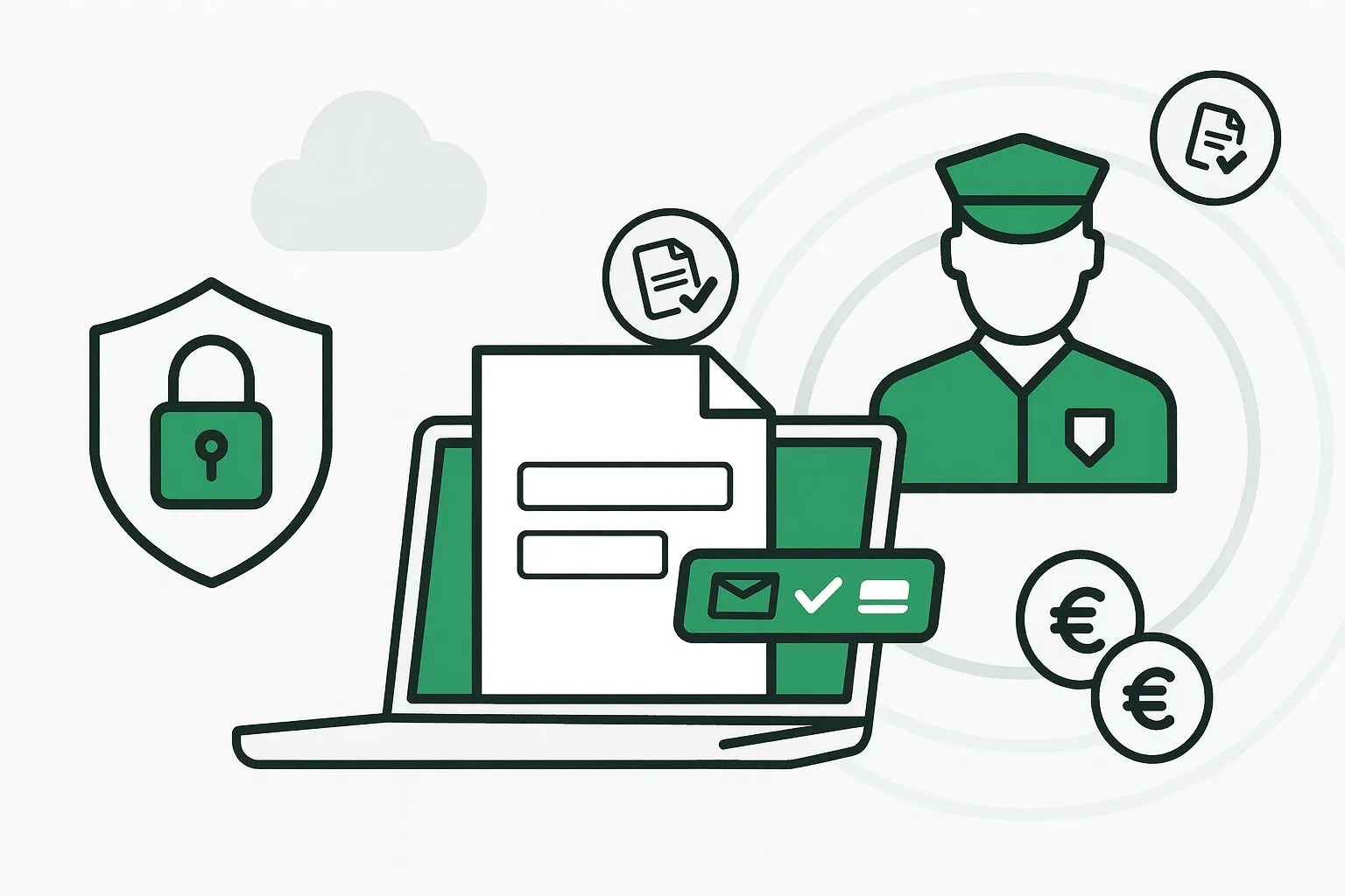 Illustration de l'article « La facturation électronique dans la sécurité privée : Ce qu'il faut savoir » — SEKUR, logiciel de sécurité privée