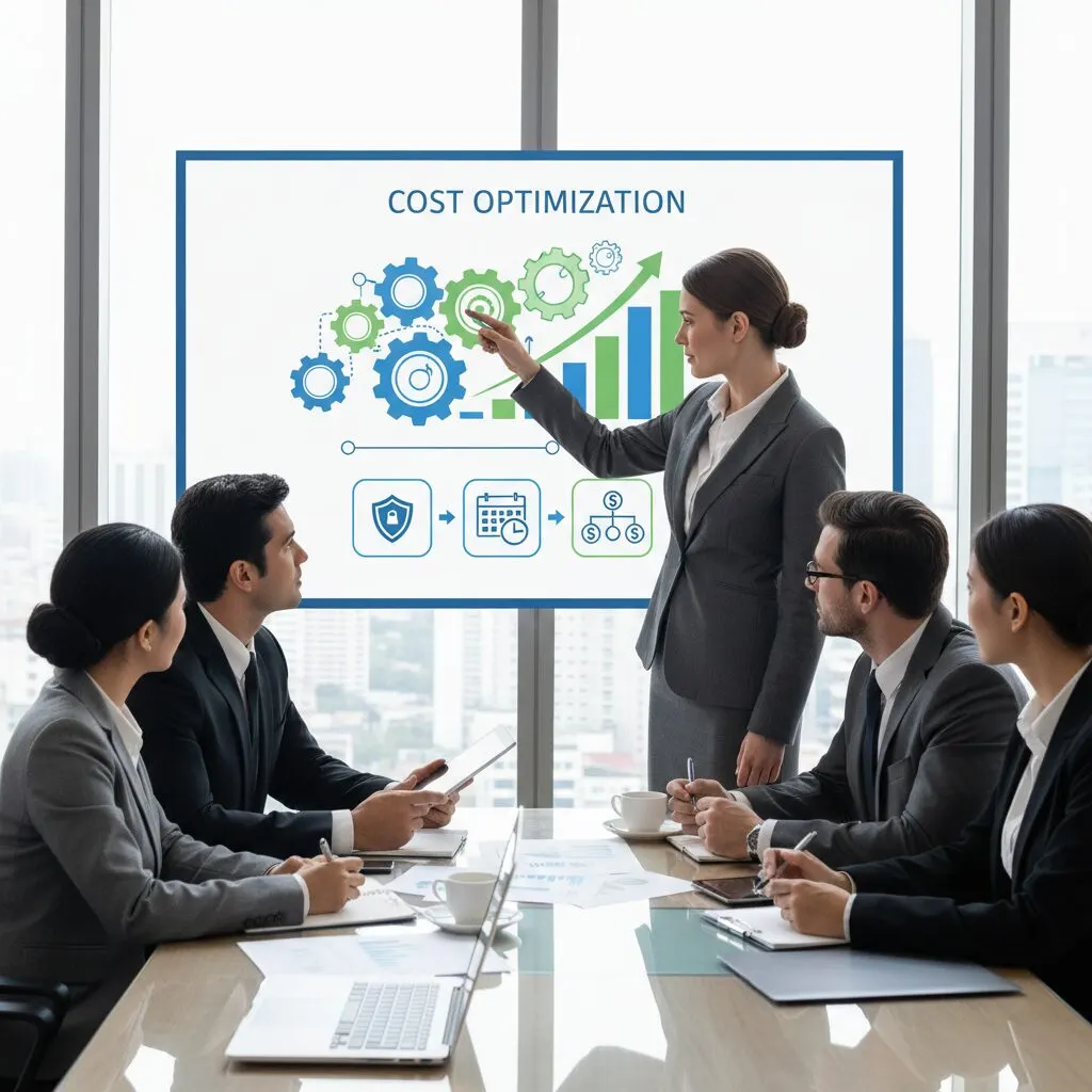 Illustration de l'article « Optimisation des coûts opérationnels 2026 : Le Guide ultime pour les directeurs d'agence de sécurité » — SEKUR, logiciel de sécurité privée