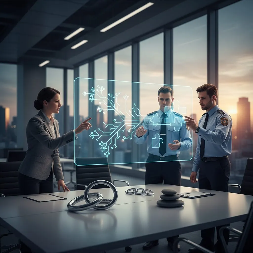 Illustration de l'article « Comment anticiper les conflits entre agents : Guide pratique 2026 pour directeurs d'agences » — SEKUR, logiciel de sécurité privée