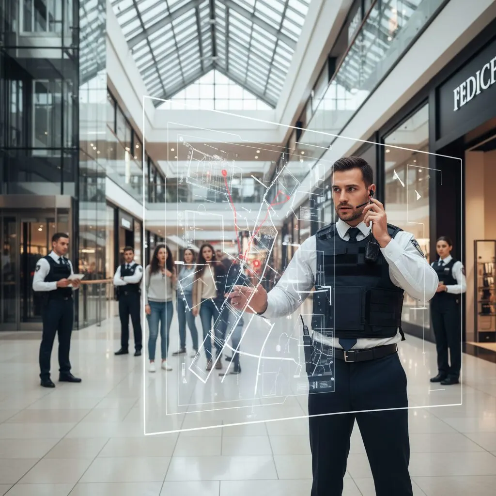 Illustration de l'article « Agent de sécurité en milieu commercial : Gérer une intrusion complexe en » — SEKUR, logiciel de sécurité privée