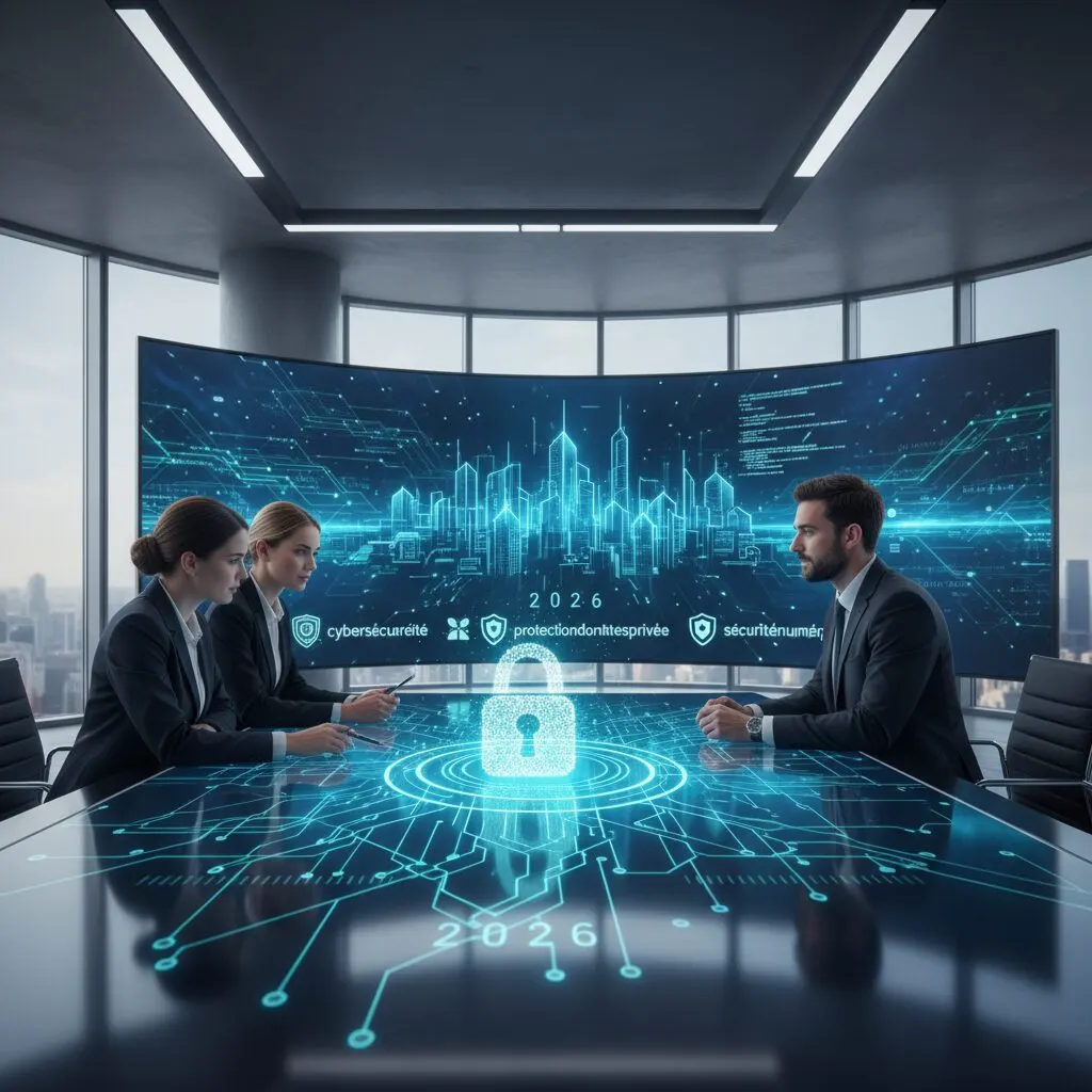 Illustration de l'article « Optimiser la cybersécurité de votre structure en 2026 : Le Guide avancé pour agences de sécurité privée » — SEKUR, logiciel de sécurité privée