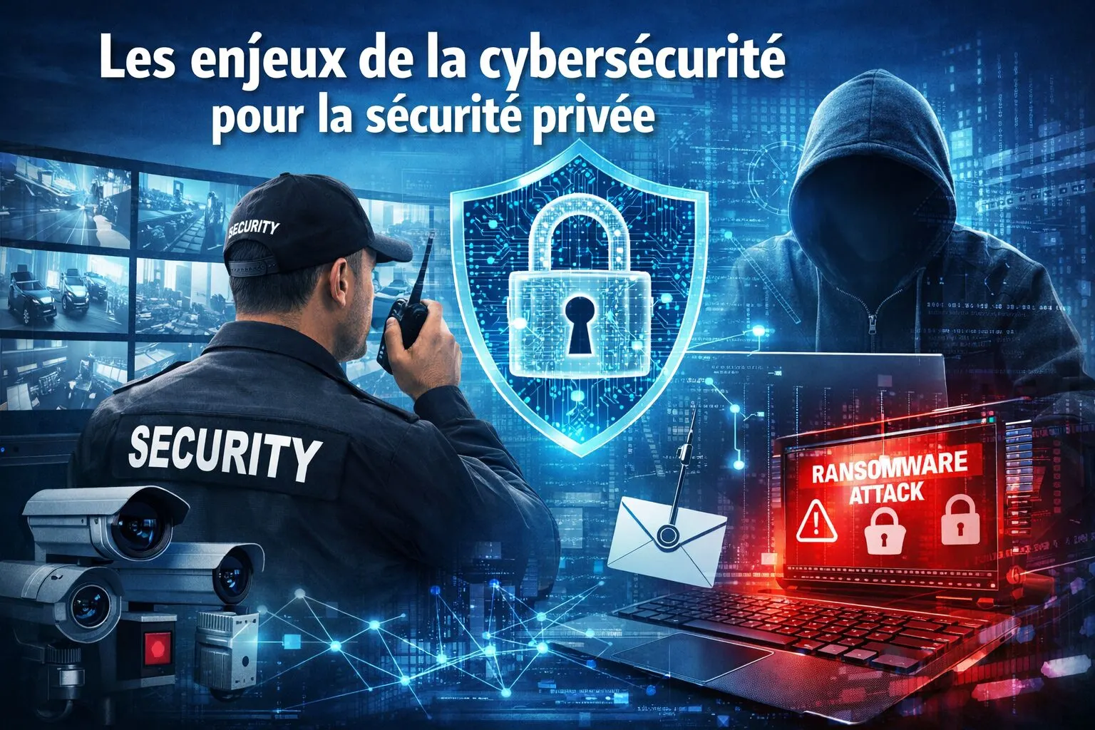 Illustration de l'article « Les enjeux de la cybersécurité pour la sécurité privée » — SEKUR, logiciel de sécurité privée