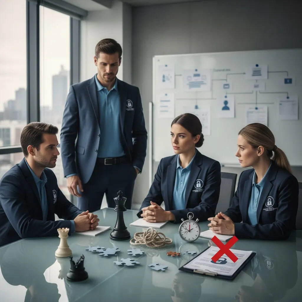 Illustration de l'article « Maîtriser le recrutement d'agents de sécurité:5 erreurs fatales à éviter en 2026 pour les agences » — SEKUR, logiciel de sécurité privée