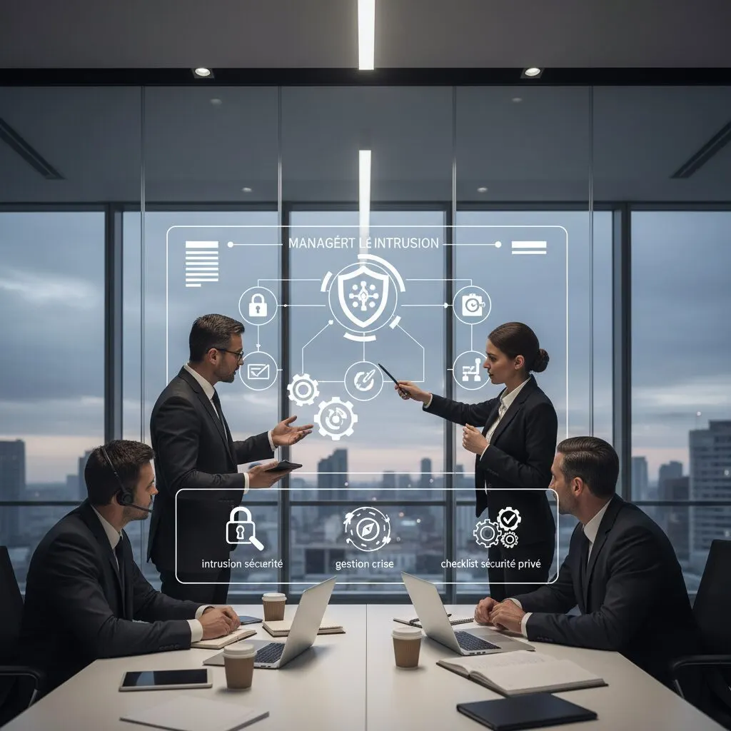 Illustration de l'article « Comment gérer une intrusion en sécurité privée : checklist 2026 pour agents et directeurs d'agences » — SEKUR, logiciel de sécurité privée