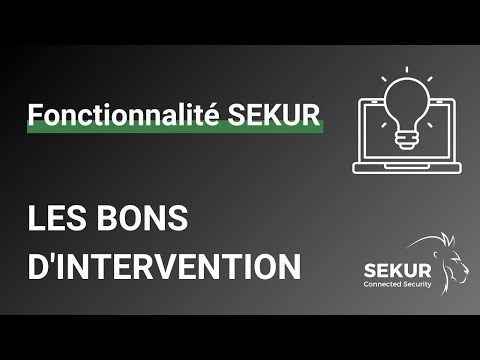 Aperçu de la vidéo « Les bons d'intervention » : Le bon d'intervention de bout en bout : déclenchement, saisie du compte rendu par l'agent et diffusion au client.