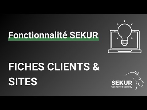 Aperçu de la vidéo « Les fiches clients et sites » : Les fiches clients et sites : les informations tenues par site et ce qu'elles alimentent dans le reste du logiciel.