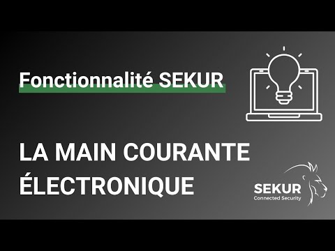 Aperçu de la vidéo « La main courante électronique » : La main courante électronique dans le logiciel : saisie des événements, horodatage et consultation côté exploitation.