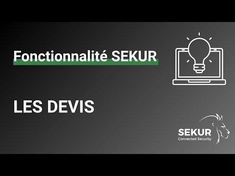 Aperçu de la vidéo « Les devis » : Le devis client dans le logiciel : construction à partir du catalogue, envoi, puis suivi jusqu'à la validation.