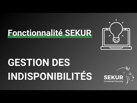 Aperçu de la vidéo « La gestion des indisponibilités » : Les indisponibilités et demandes des agents dans le logiciel, et leur prise en compte au moment de planifier.