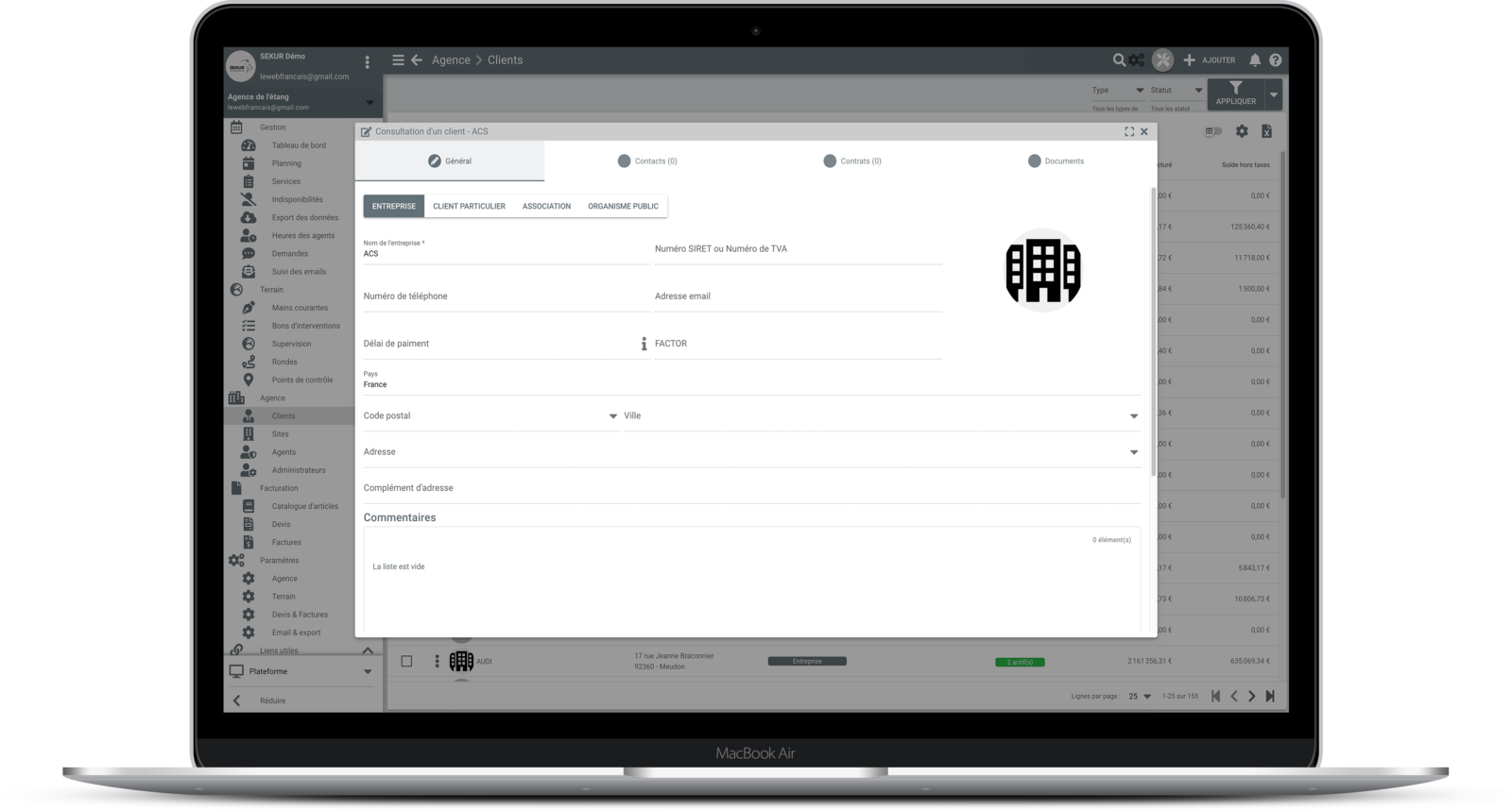 logiciel gestion sécurité privée