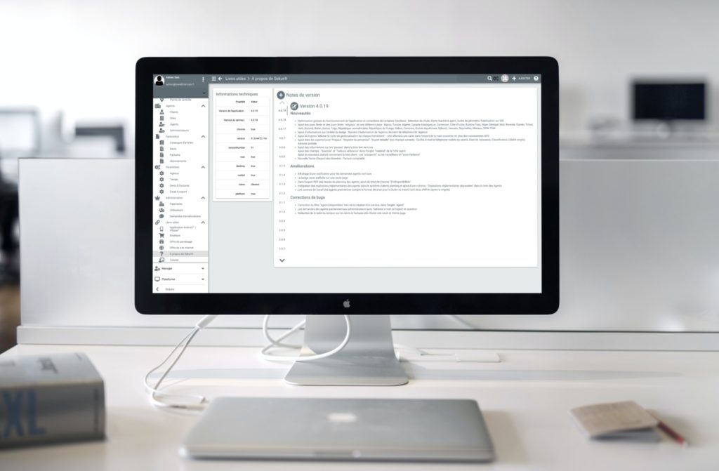 logiciel sekur mise à jour