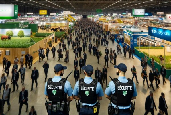 Sécurité privée agent de sécurité sur salon de l’agriculture