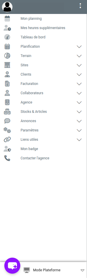Menu latéral v4.37