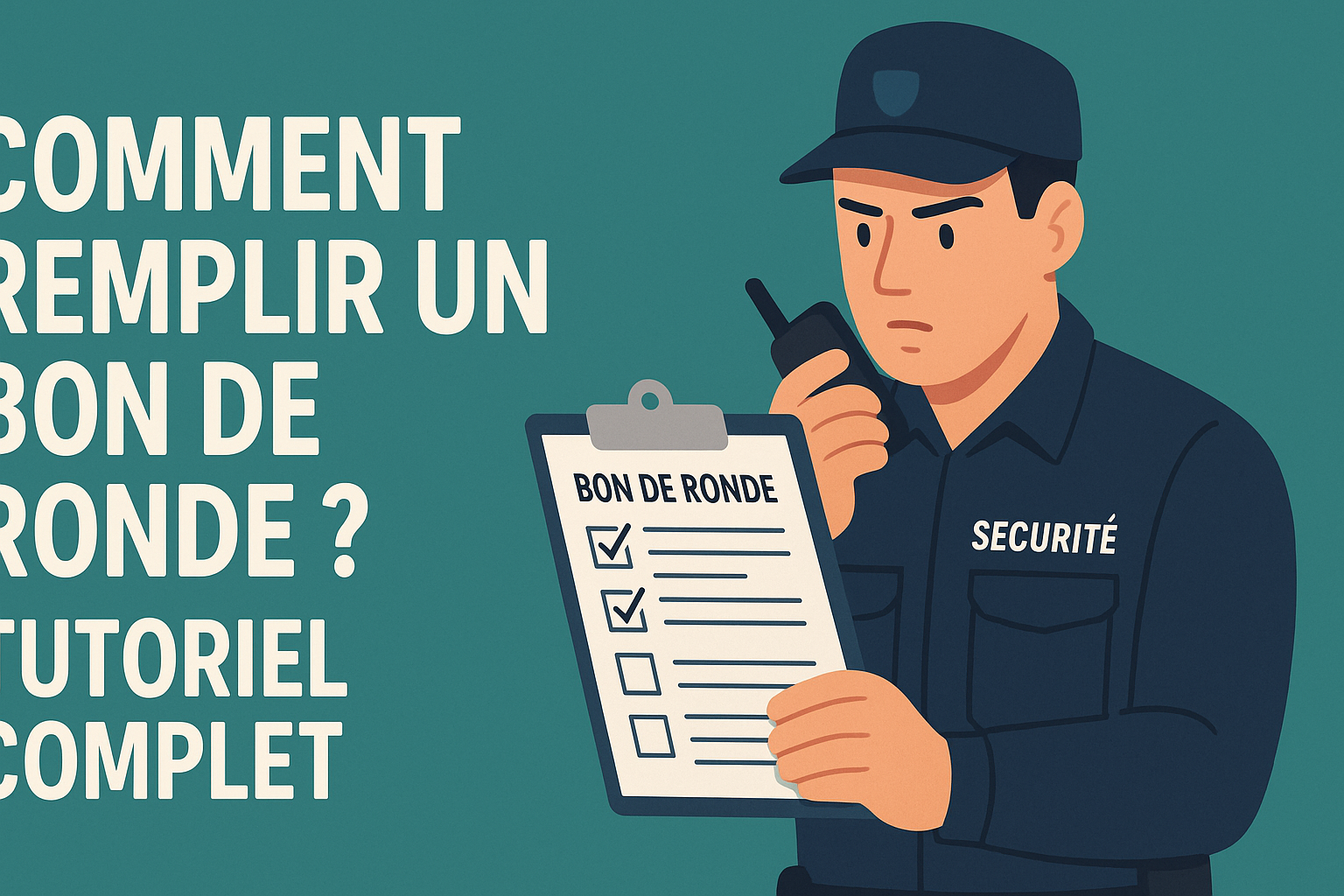 Comment remplir un bon de ronde ? Tutoriel complet