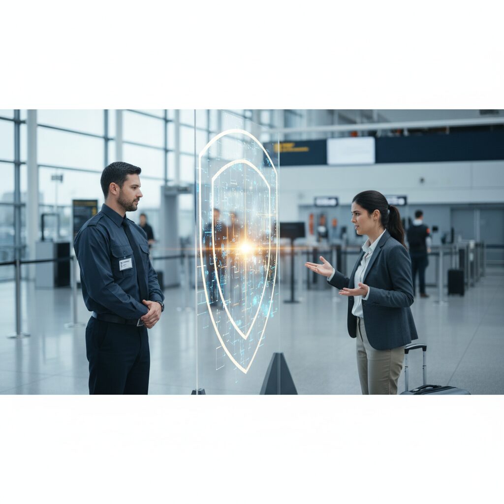 Agent de sûreté : Gérer les conflits avec un visiteur sans compromettre la sécurité en