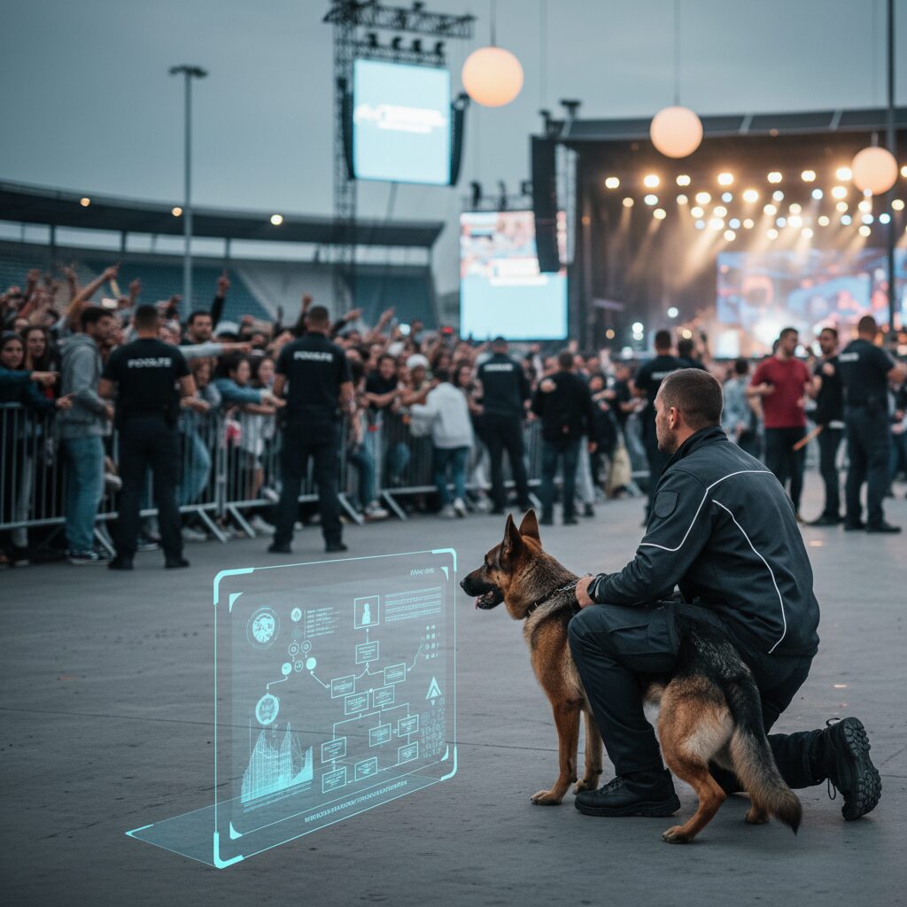 Agent de sécurité cynophile : maîtriser la gestion des incidents en milieu événementiel en