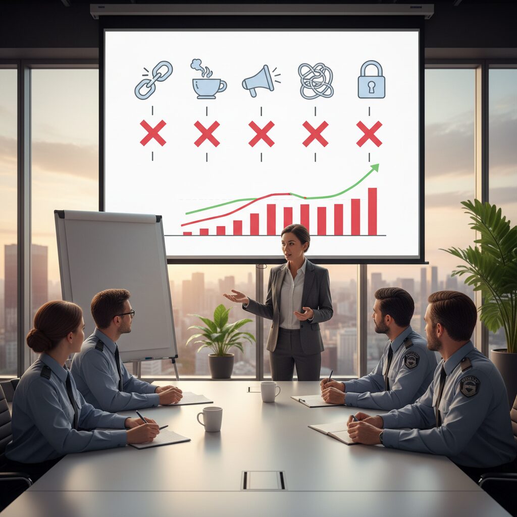 5 erreurs critiques en 2026 à éviter pour réduire le turnover des agents de sécurité en PME