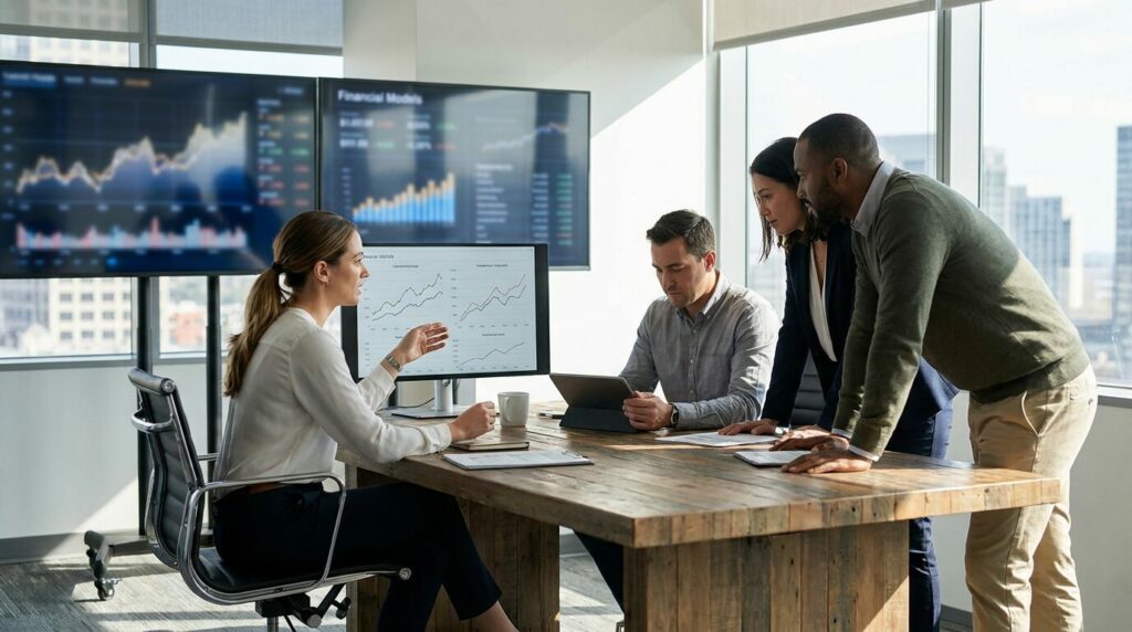 Analyse comparative des 4 profils de gestionnaires face à l'hyper-croissance, ré - rentabilité surveillance, simulation finan