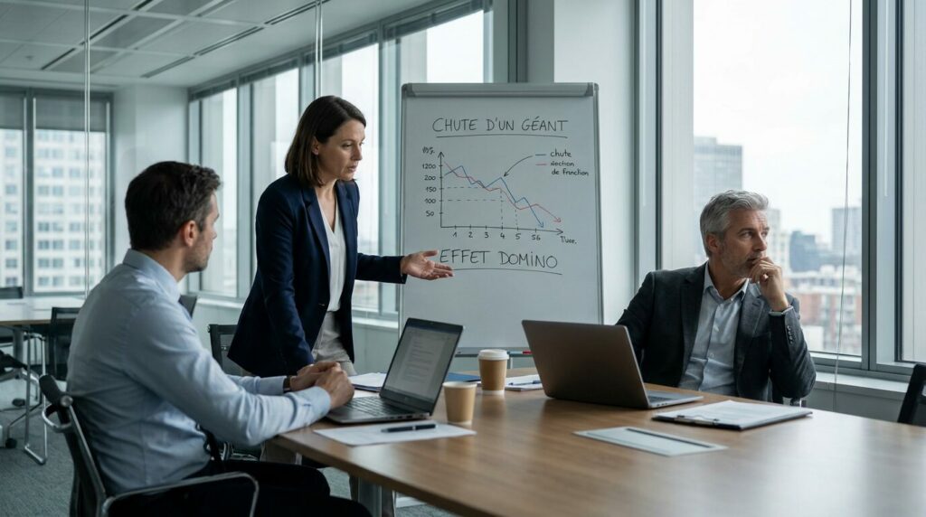 Analyse post-mortem d'une faillite majeure suite à la perte d'un contrat unique. - valorisation agence surveillance, préventi
